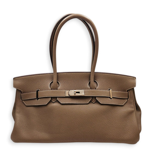 Shoulder Birkin 42 Etoupe in Togo Palladium hardware CL2601-18748 1