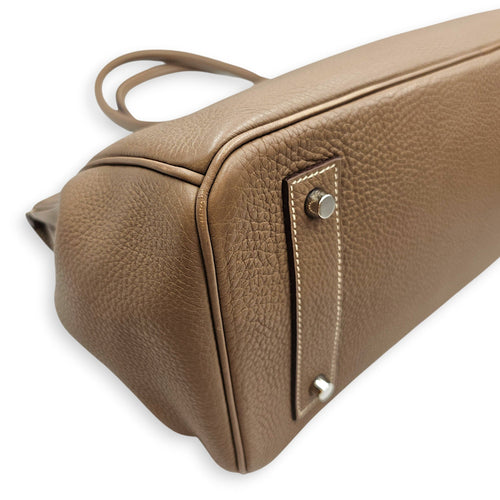 Shoulder Birkin 42 Etoupe in Togo Palladium hardware CL2601-18748 8