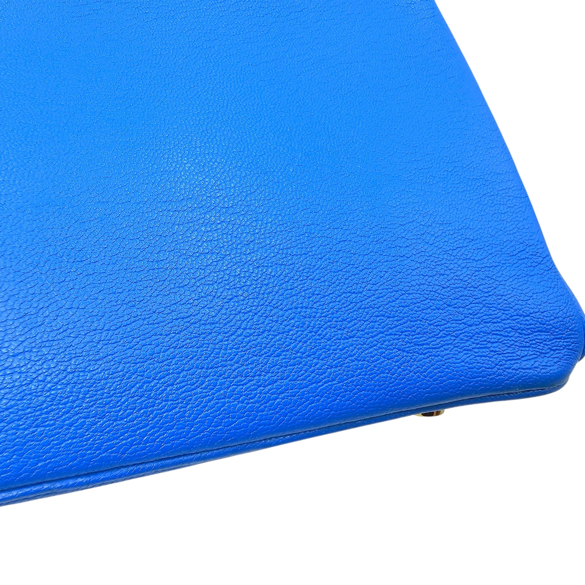 HSS Birkin 25 Blue Hydra/Vert Verone in Chevre Mysore Brushed Gold hardware CL2601-18750 17
