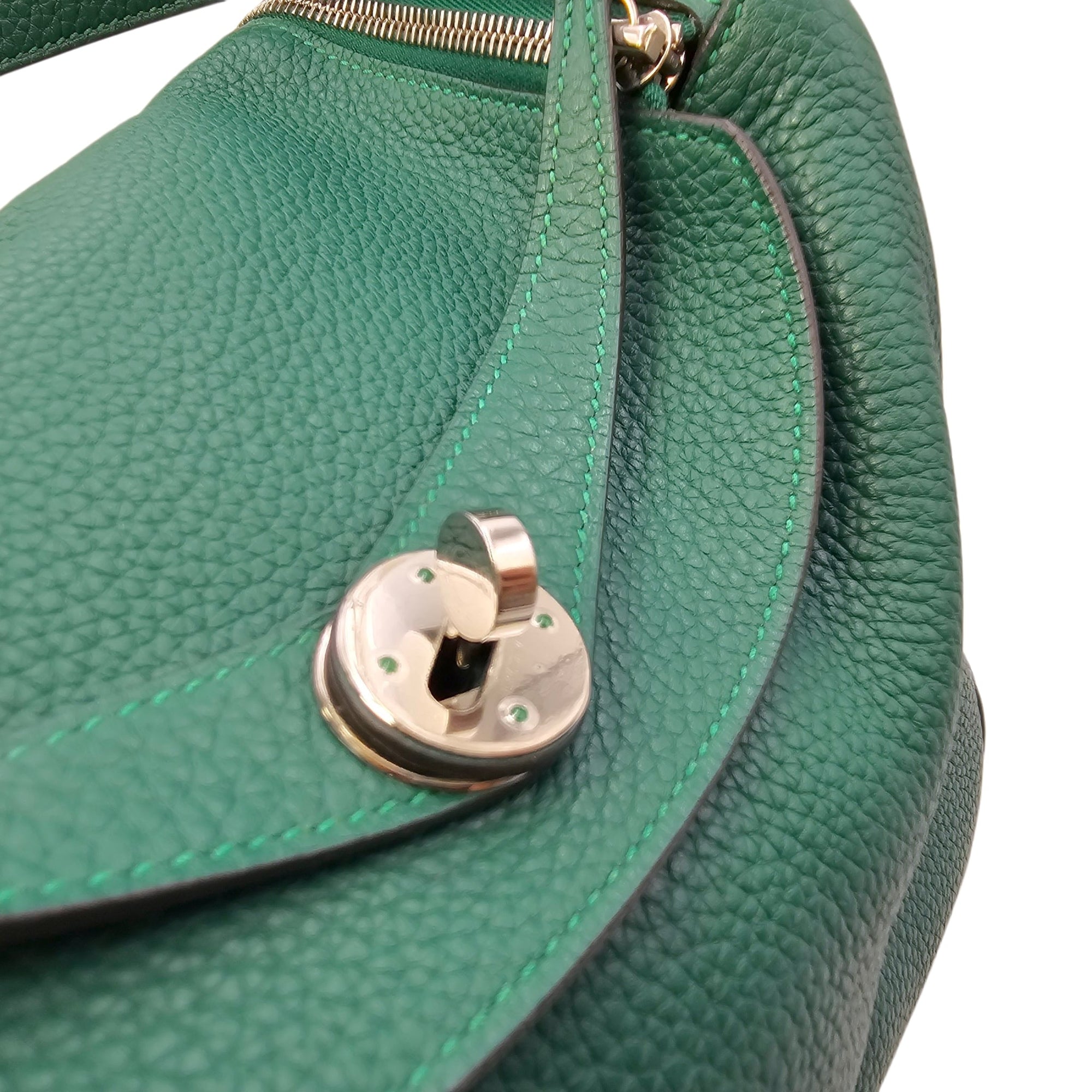 Lindy 30 Malachite in Clemence Palladium hardware CL2601-18752 10