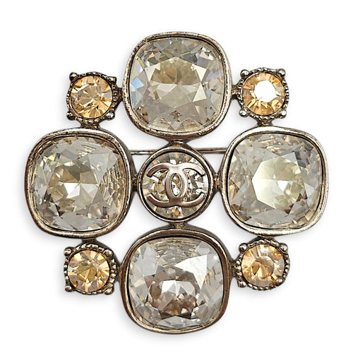 CC Crystal Brooch  Silver Brooch Silver hardware CL2601-18777 1