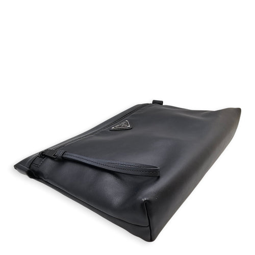 32 Black Clutch in Calfskin Ruthenium-finish Brass hardware CL2601-18778 6