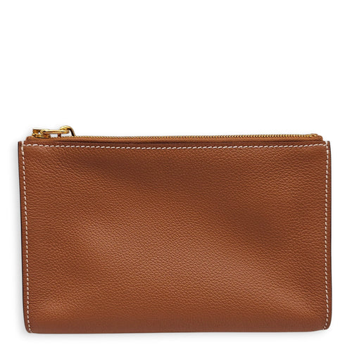 Zipengo Chaine d’Ancre PM Pouch  Gold Pouch in Evercolor Gold hardware CL2601-18781 2