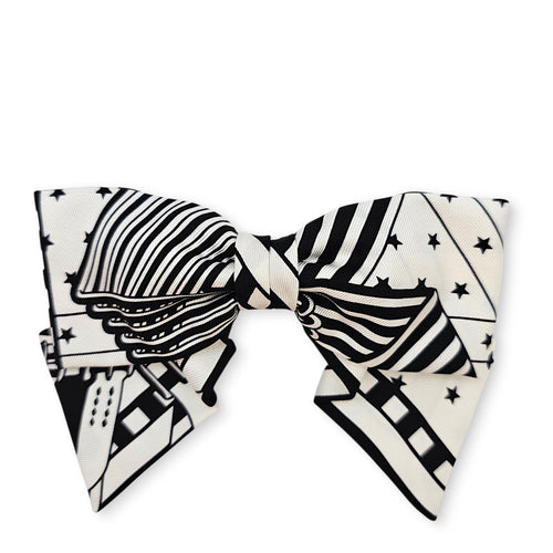 Noir Sangles en Zizag Bandana Grenelle PM hair clip
