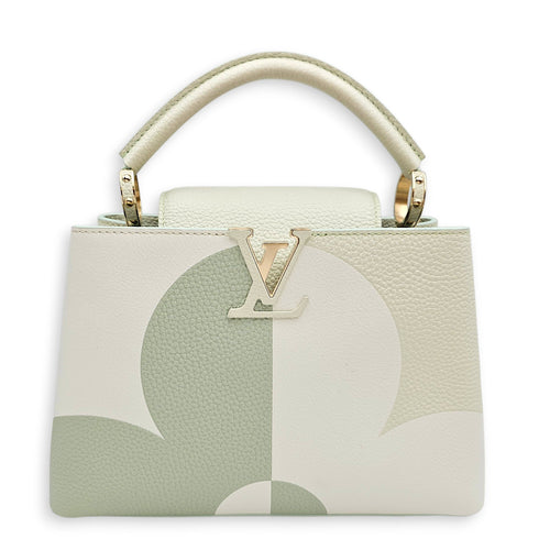 Capucines BB Giant Monogram Flowers  26 Green Top Handle Bag Gold hardware CL2601-18802 1