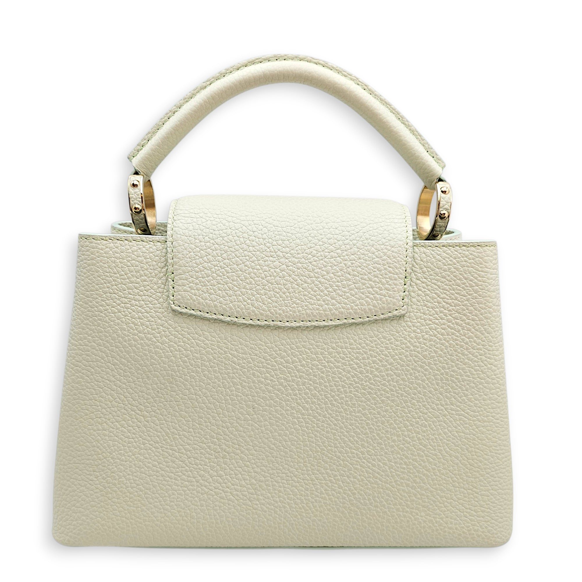 Capucines BB Giant Monogram Flowers  26 Green Top Handle Bag Gold hardware CL2601-18802 2