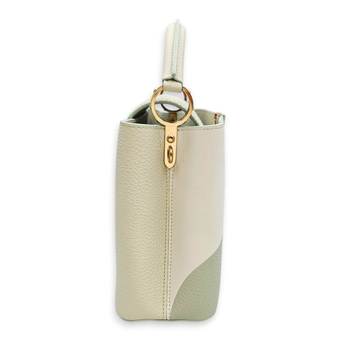 Capucines BB Giant Monogram Flowers  26 Green Top Handle Bag Gold hardware CL2601-18802 4