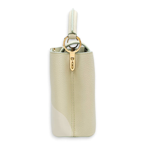 Capucines BB Giant Monogram Flowers  26 Green Top Handle Bag Gold hardware CL2601-18802 5