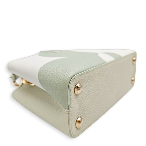 Capucines BB Giant Monogram Flowers  26 Green Top Handle Bag Gold hardware CL2601-18802 7