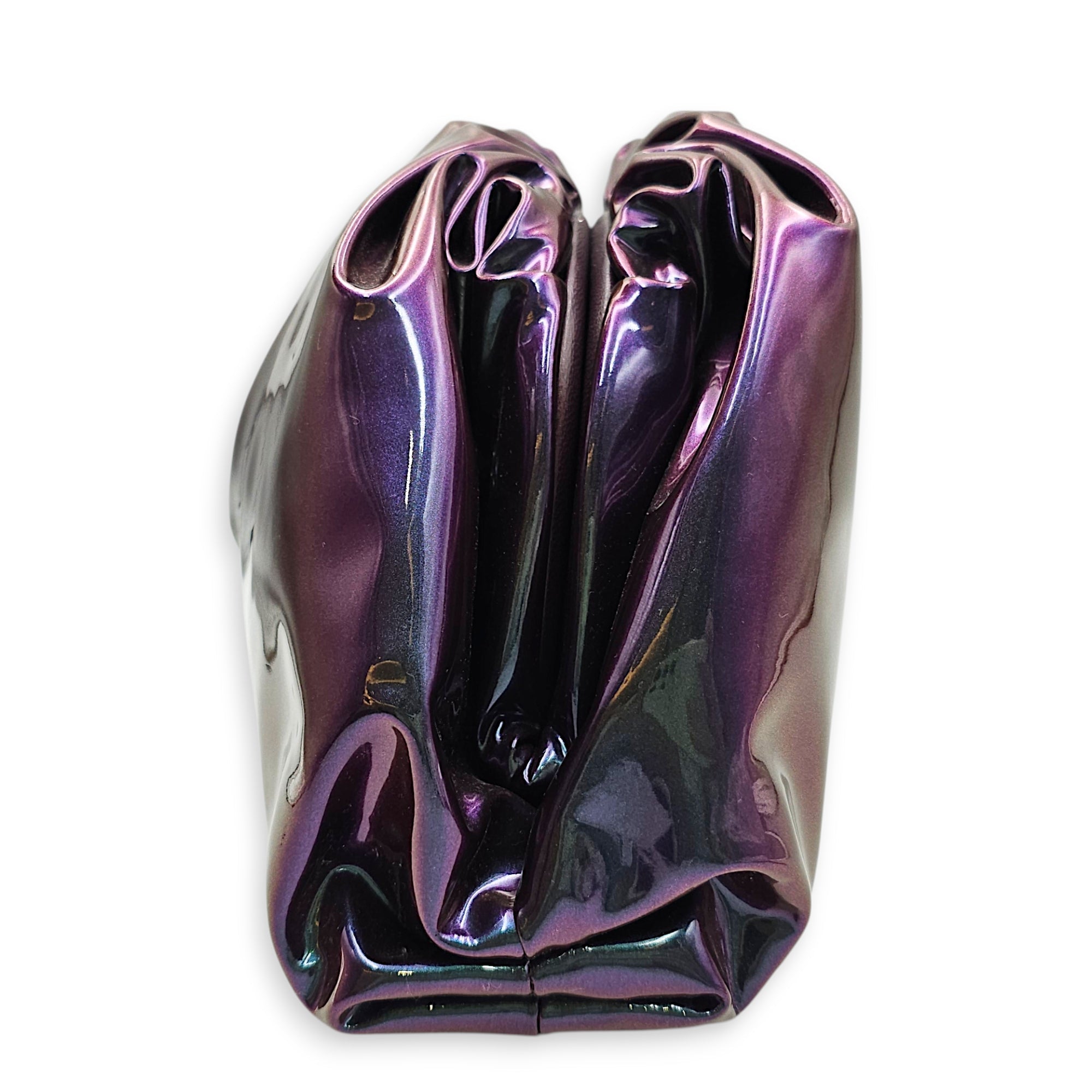 Mini Pouch in Iridescent Purple  30 Purple Clutch Silver hardware CL2601-18807 4