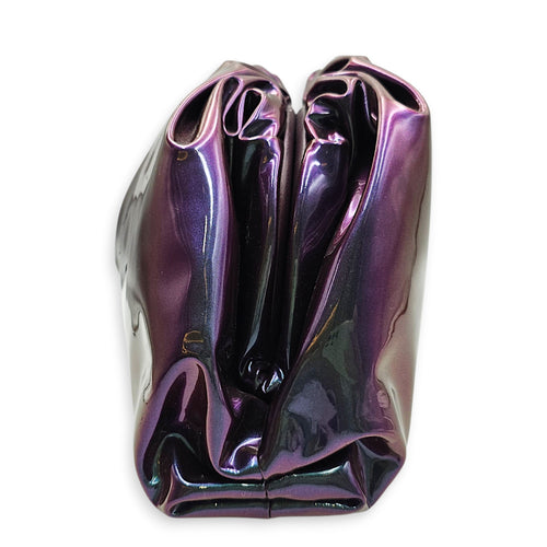 Mini Pouch in Iridescent Purple  30 Purple Clutch Silver hardware CL2601-18807 4