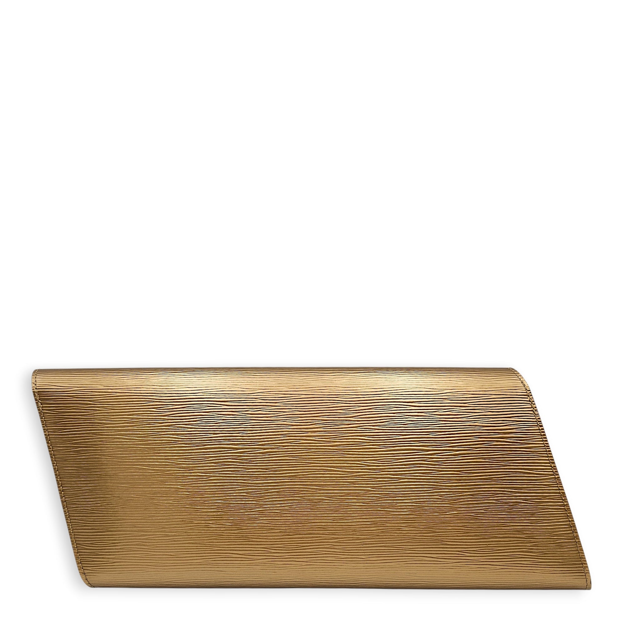 Blade Clutch in Gold  Gold Clutch in Epi Leather Silver hardware CL2601-18810 2