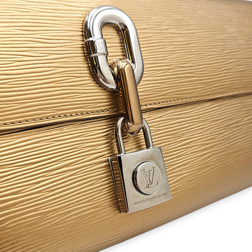 Blade Clutch in Gold  Gold Clutch in Epi Leather Silver hardware CL2601-18810 5