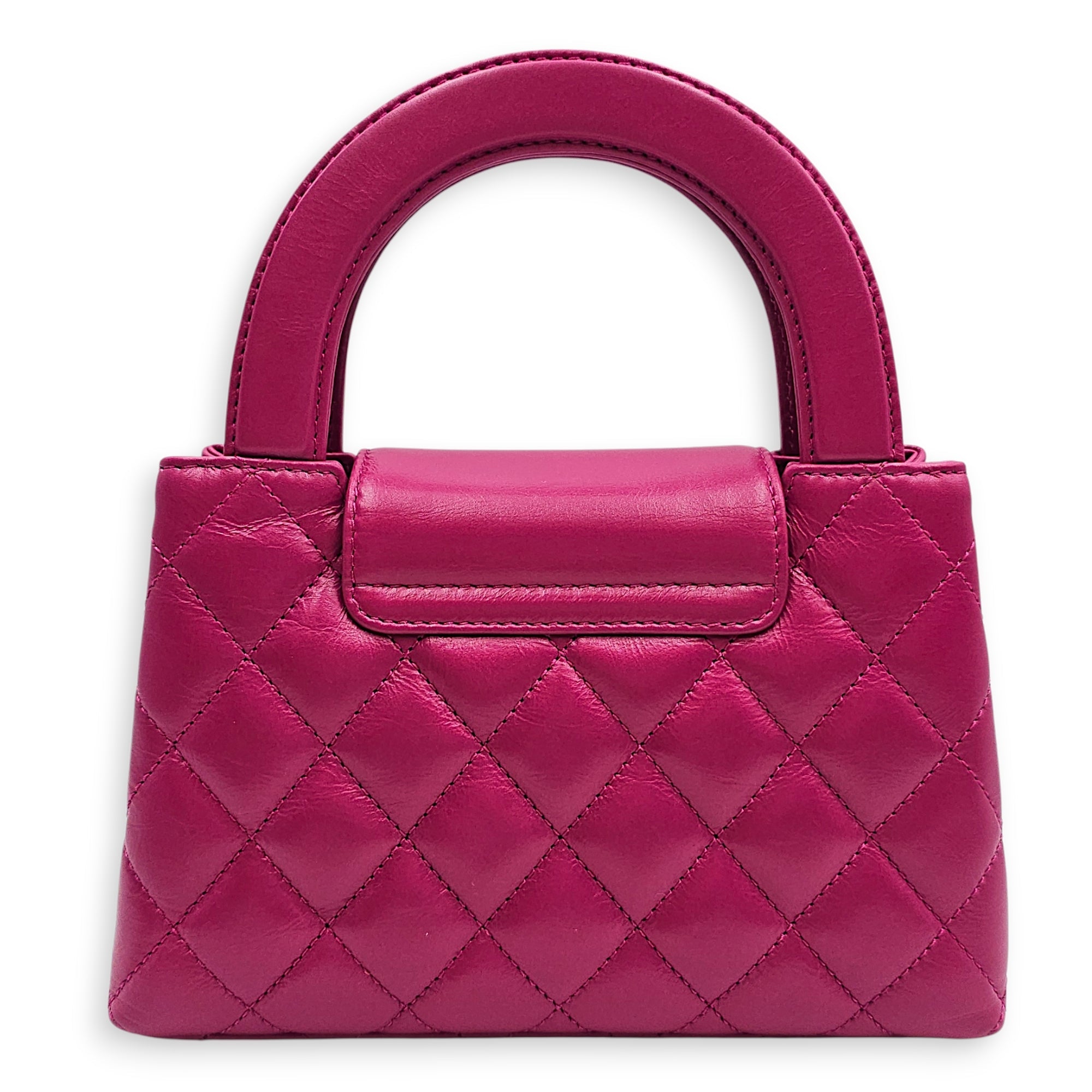 Quilted CC Kelly Mini Pink Crossbody Bag in Calfskin Gold hardware CL2601-18812 2