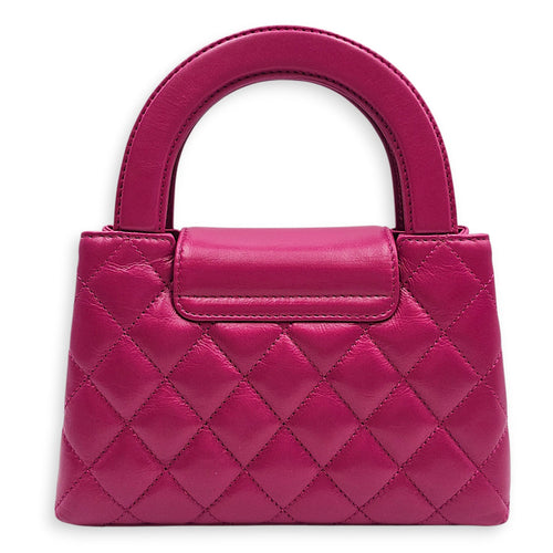 Quilted CC Kelly Mini Pink Crossbody Bag in Calfskin Gold hardware CL2601-18812 2