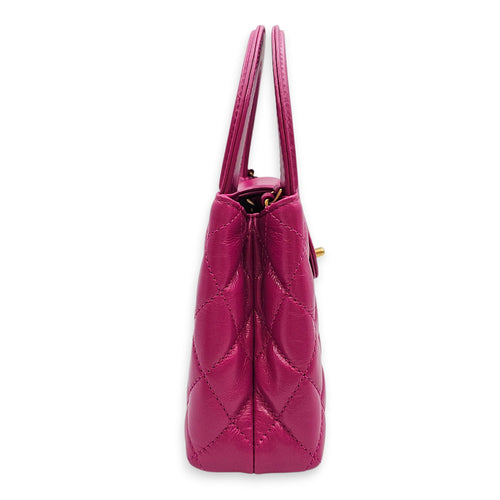 Quilted CC Kelly Mini Pink Crossbody Bag in Calfskin Gold hardware CL2601-18812 3
