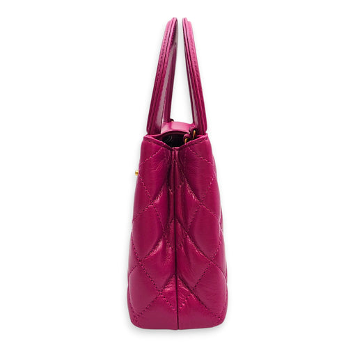 Quilted CC Kelly Mini Pink Crossbody Bag in Calfskin Gold hardware CL2601-18812 4