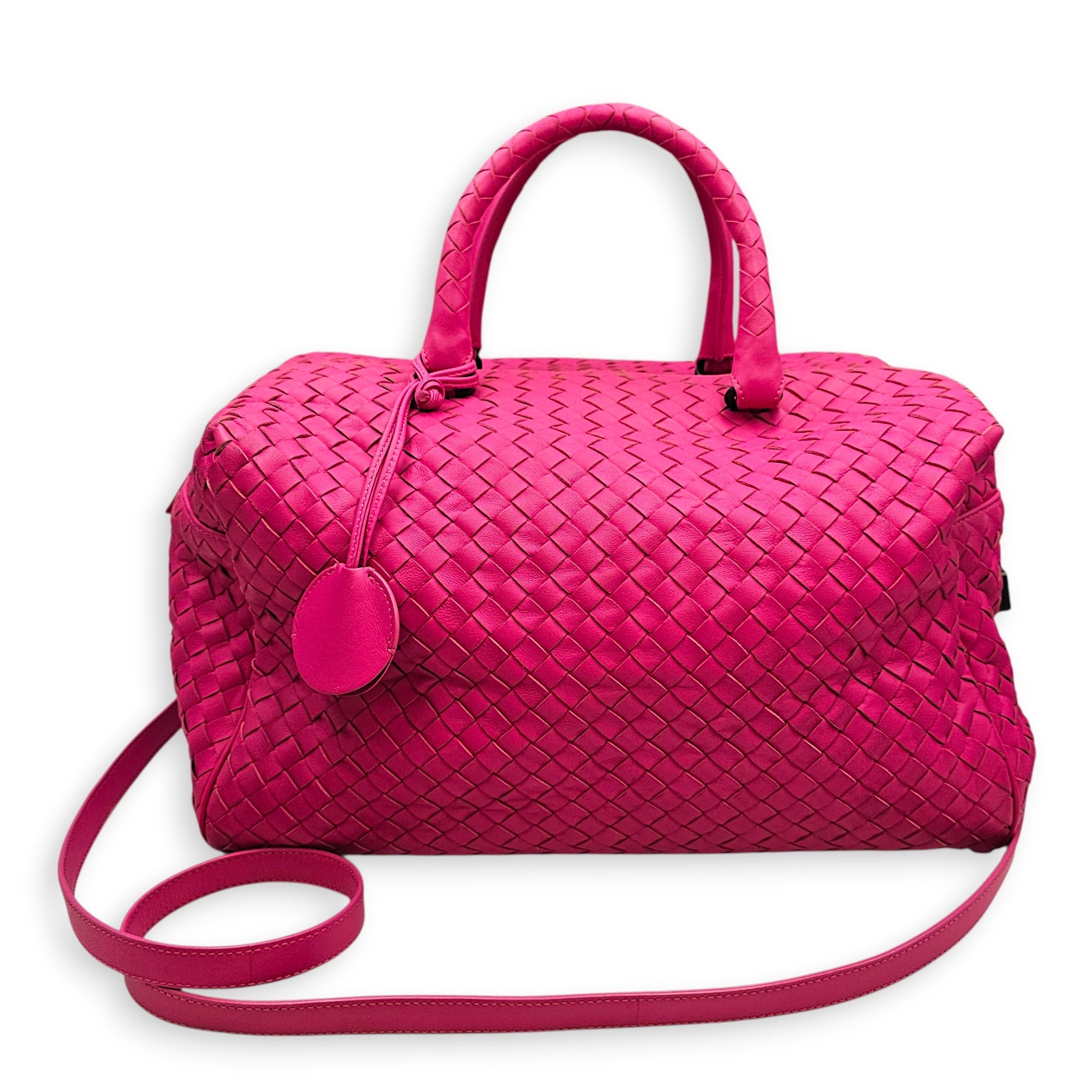 Montaigne Medium  Pink Shoulder Bag in Nappa Leather Ruthenium hardware CL2601-18820 3