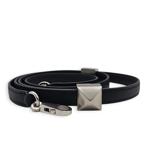 Clou Medor Strap Black Bag Accessory in Swift Palladium hardware CL2601-18842 1