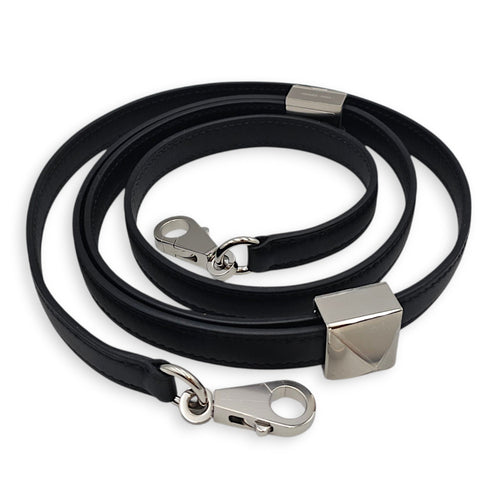 Clou Medor Strap Black Bag Accessory in Swift Palladium hardware CL2601-18842 2