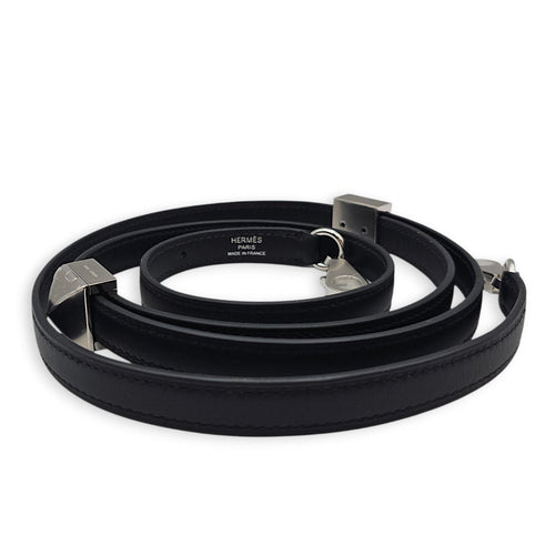Clou Medor Strap Black Bag Accessory in Swift Palladium hardware CL2601-18842 3