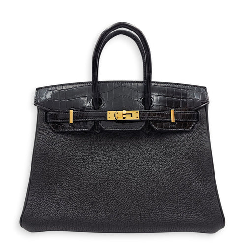 Touch Birkin  25 Black in Togo/Shiny Niloticus Rose Gold hardware CL2601-18854 1
