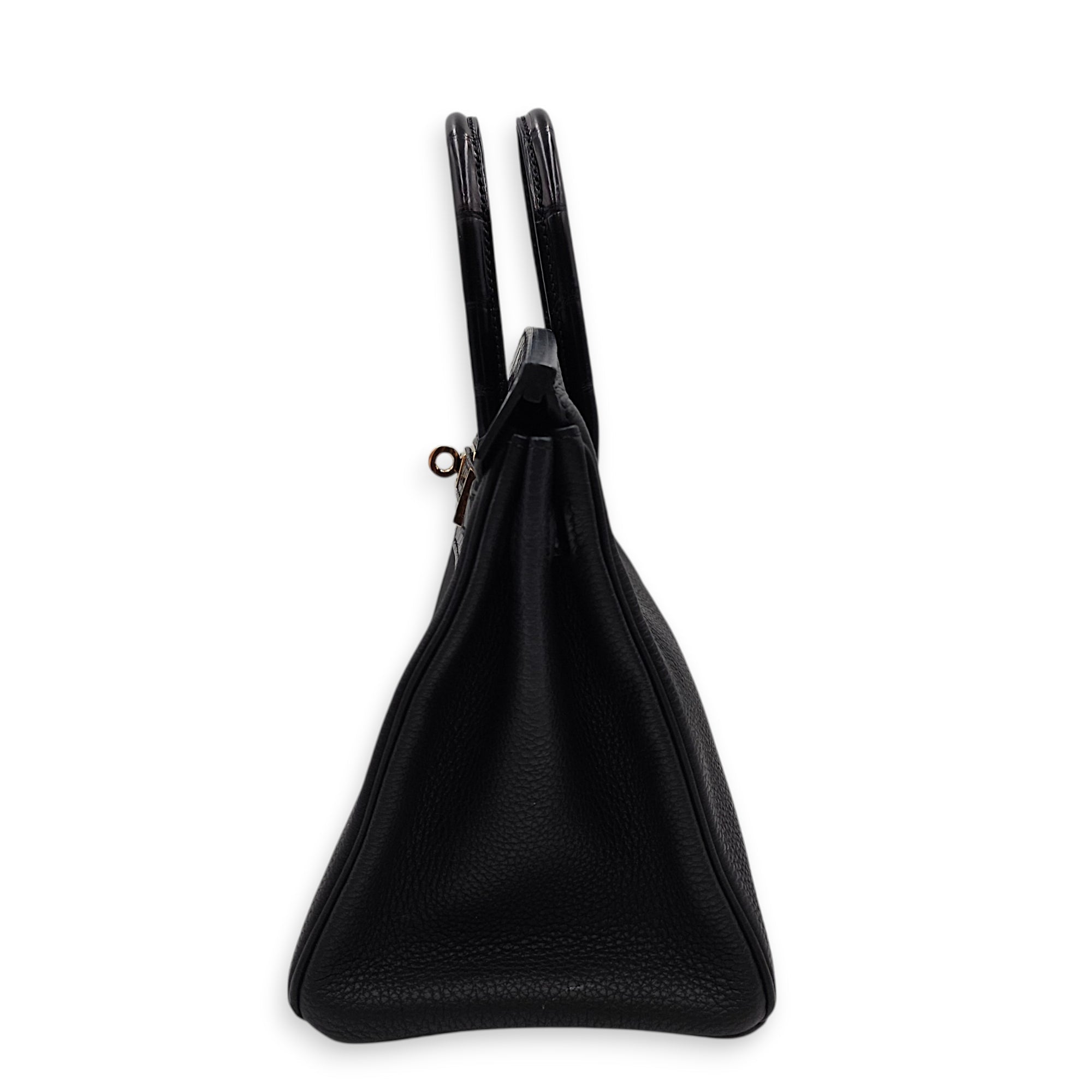 Touch Birkin  25 Black in Togo/Shiny Niloticus Rose Gold hardware CL2601-18854 4
