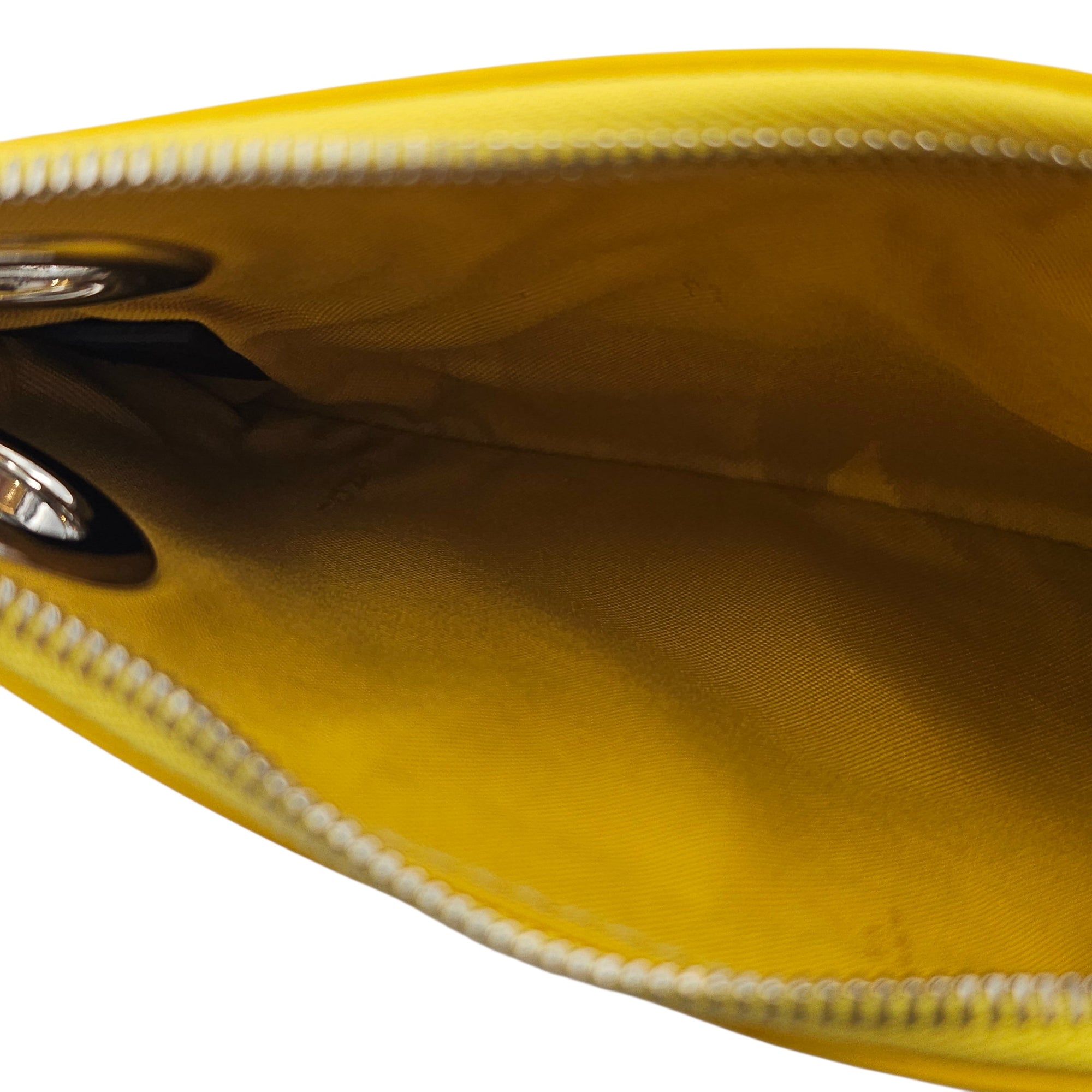 Triplette Clutch  Yellow Clutch in Calfskin Silver hardware CL2601-18864 9