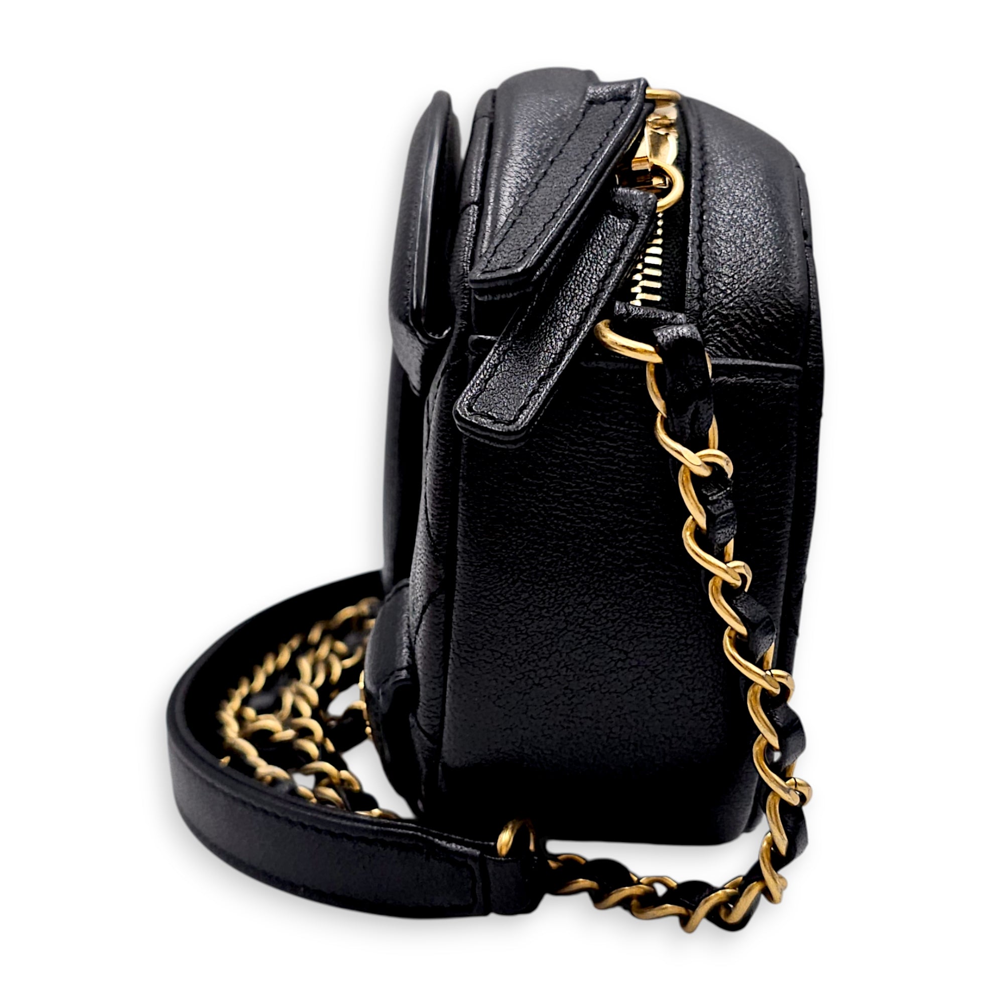 Coco Midnight Camera  Black Crossbody Bag in Calfskin CL2601-18876 4