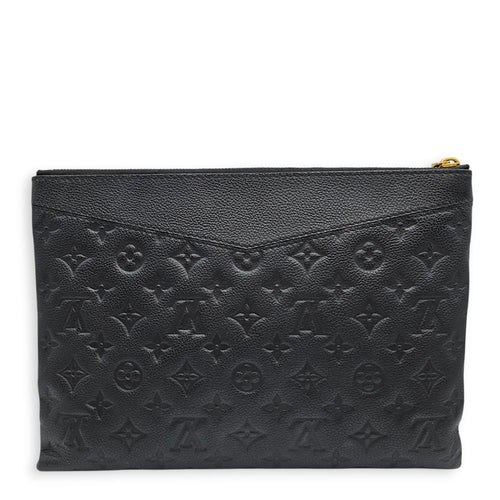 Daily Pouch  Black Clutch in Empreinte Leather Gold hardware CL2601-18891 2