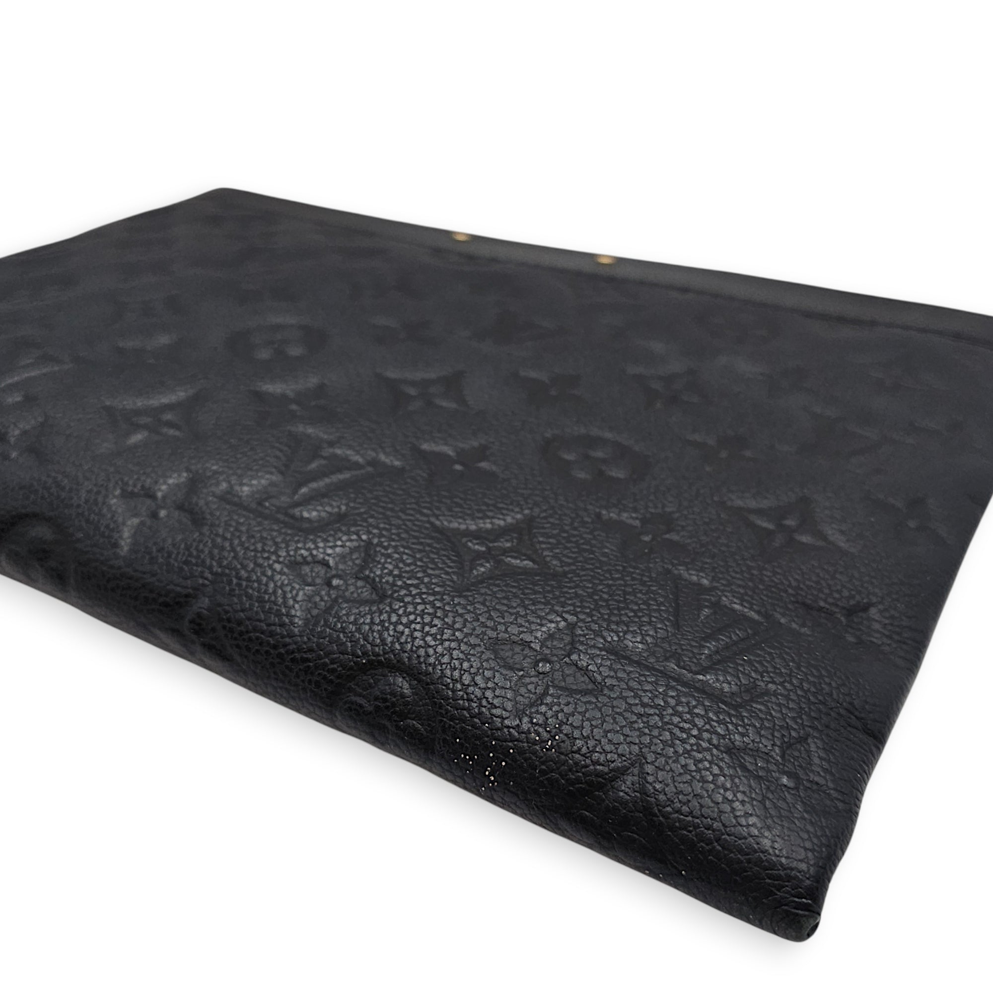 Daily Pouch  Black Clutch in Empreinte Leather Gold hardware CL2601-18891 5