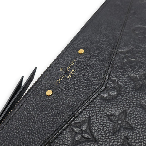 Daily Pouch  Black Clutch in Empreinte Leather Gold hardware CL2601-18891 9