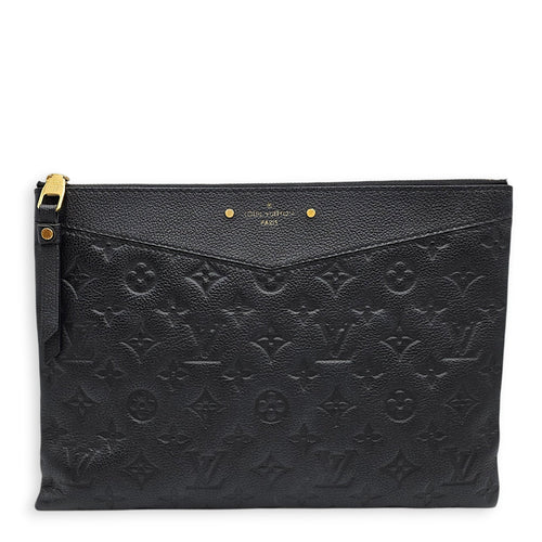 Daily Pouch  Black Clutch in Empreinte Leather Gold hardware CL2601-18891 1