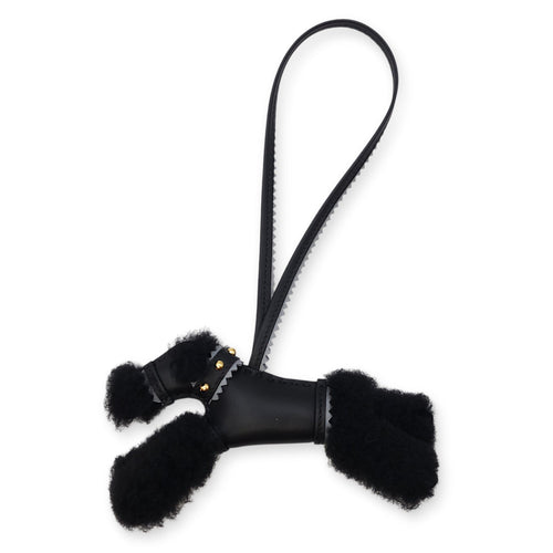 Punk Budy Charm  Black Bag Accessory in Swift Gold hardware CL2601-18896 1