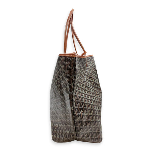 St Louis GM Brown Tote Bag in Canvas Silver hardware CL2601-18905 3