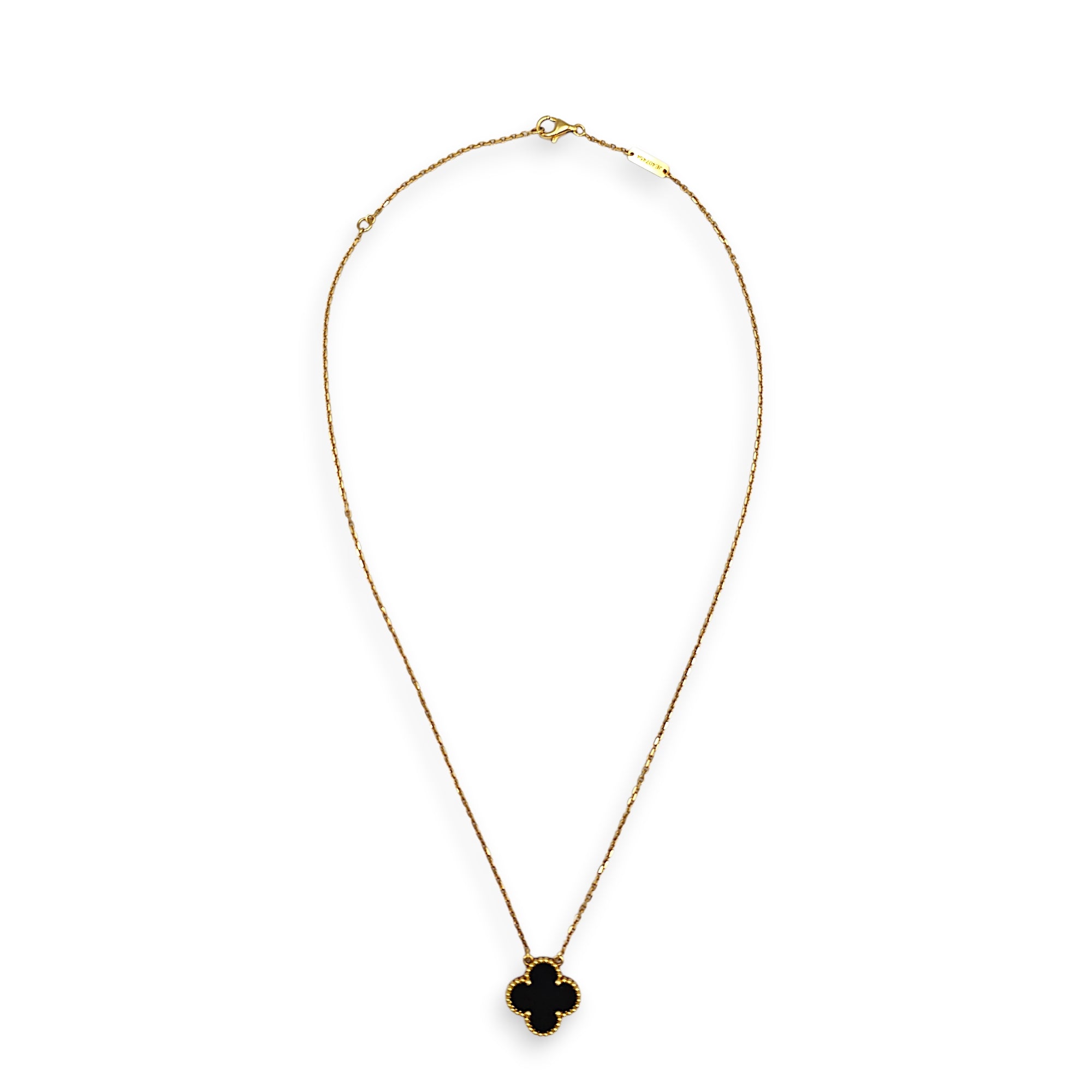 Vintage Alhambra Pendant Necklace in Black CL2601-18933 2