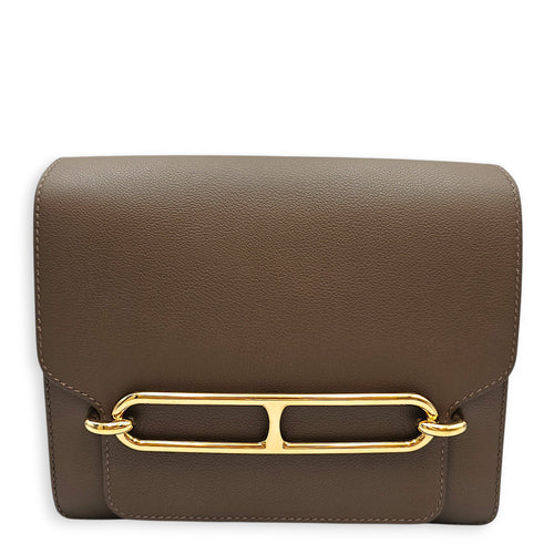 Roulis 23 Beige De Weima in Evercolor Permabrass hardware