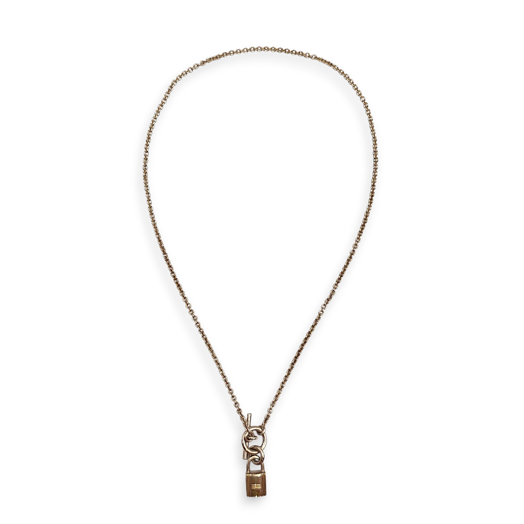Kelly Cadena Pendant Necklace Silver hardware
