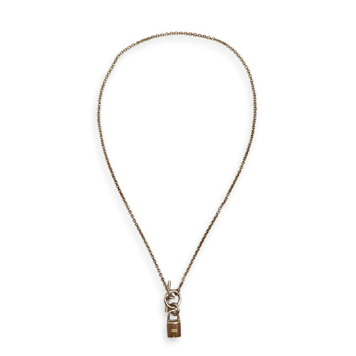 Kelly Cadena Pendant Necklace Silver hardware