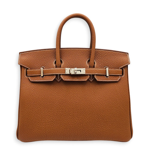 Birkin 25 Gold in Togo Palladium hardware CL2601-18954 1