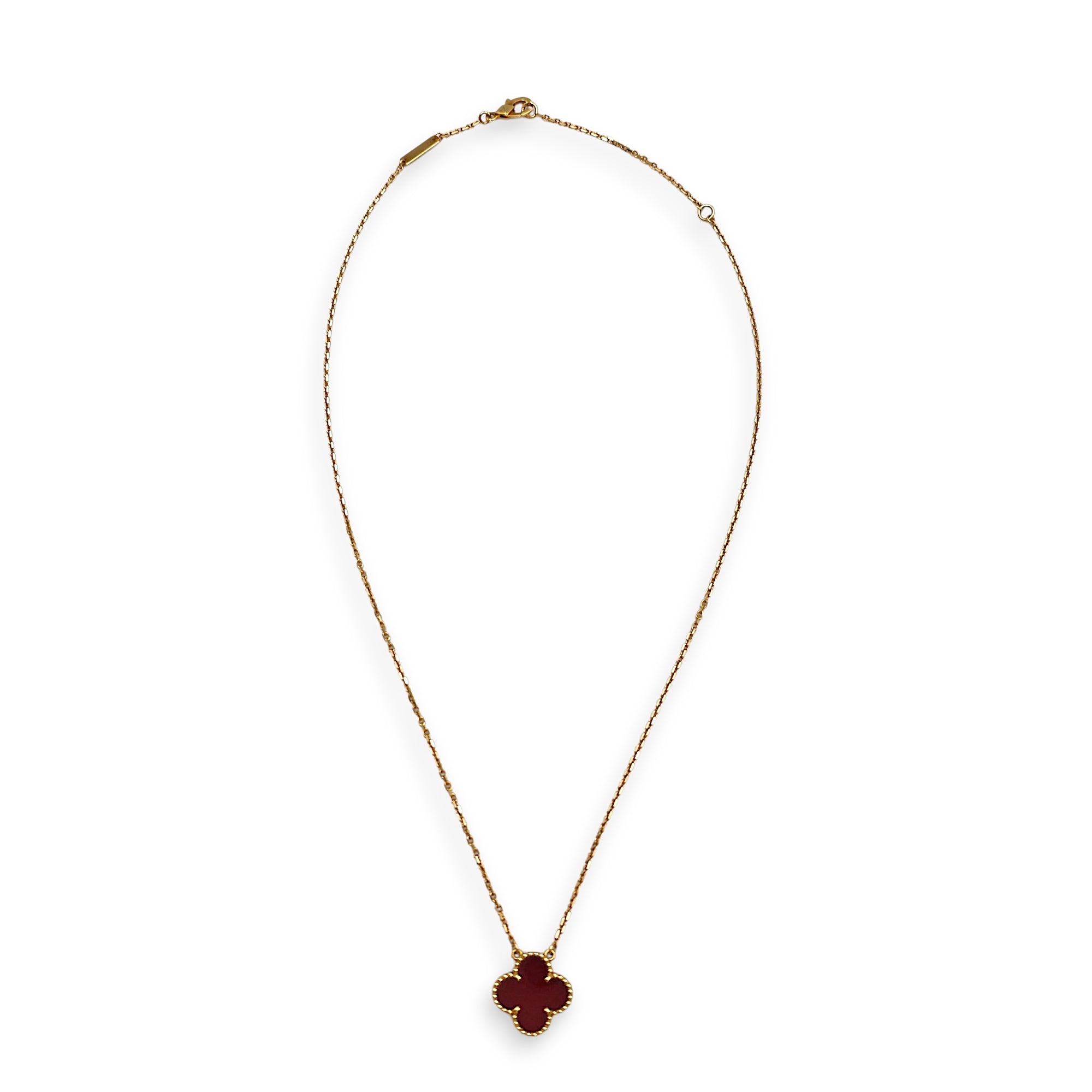 Vintage Alhambra Pendant Necklace in Red CL2601-18971 2