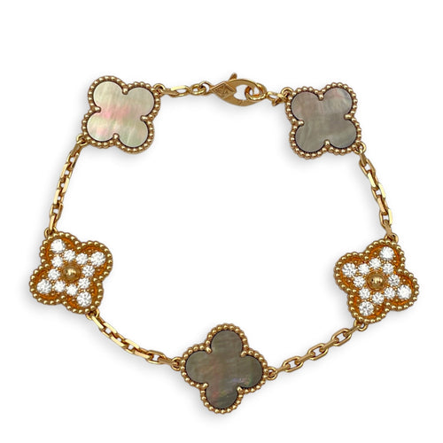 Vintage Alhambra, 5 Motifs Bracelet in Rose Gold Hardware CL2601-18974 1