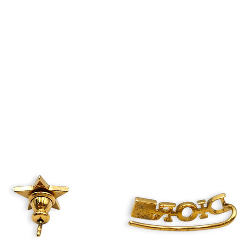 Dior J’Adior Star & Logo Design Earrings Gold Earrings Gold hardware