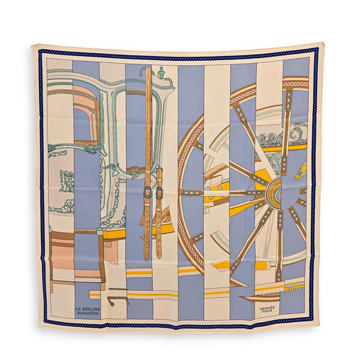 La Berline Bayadere 90 Blanc/Blue/Jaune Scarf CL2601-19038 1