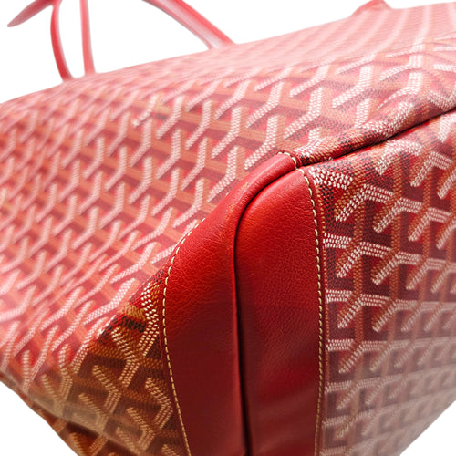 Artois GM size 65 cm 65 Red Shoulder Bag in Canvas Silver hardware CL2601-19047 5