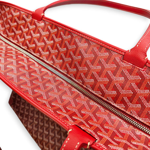 Artois GM size 65 cm 65 Red Shoulder Bag in Canvas Silver hardware CL2601-19047 13