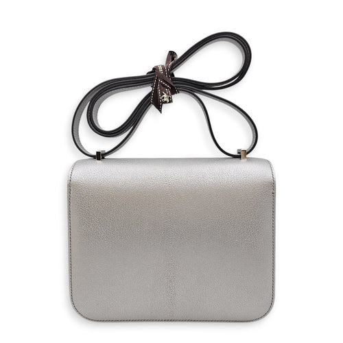 Constance Mirror 18 Argent in Chevre chamkilight Palladium hardware CL2601-19053 2