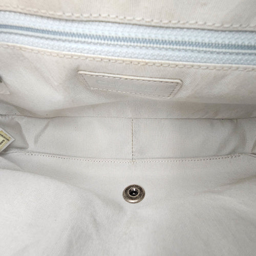 Quilted Flap Metallic Silver Shoulder Bag in Calfskin Ruthenium hardware CL2601-19060 6