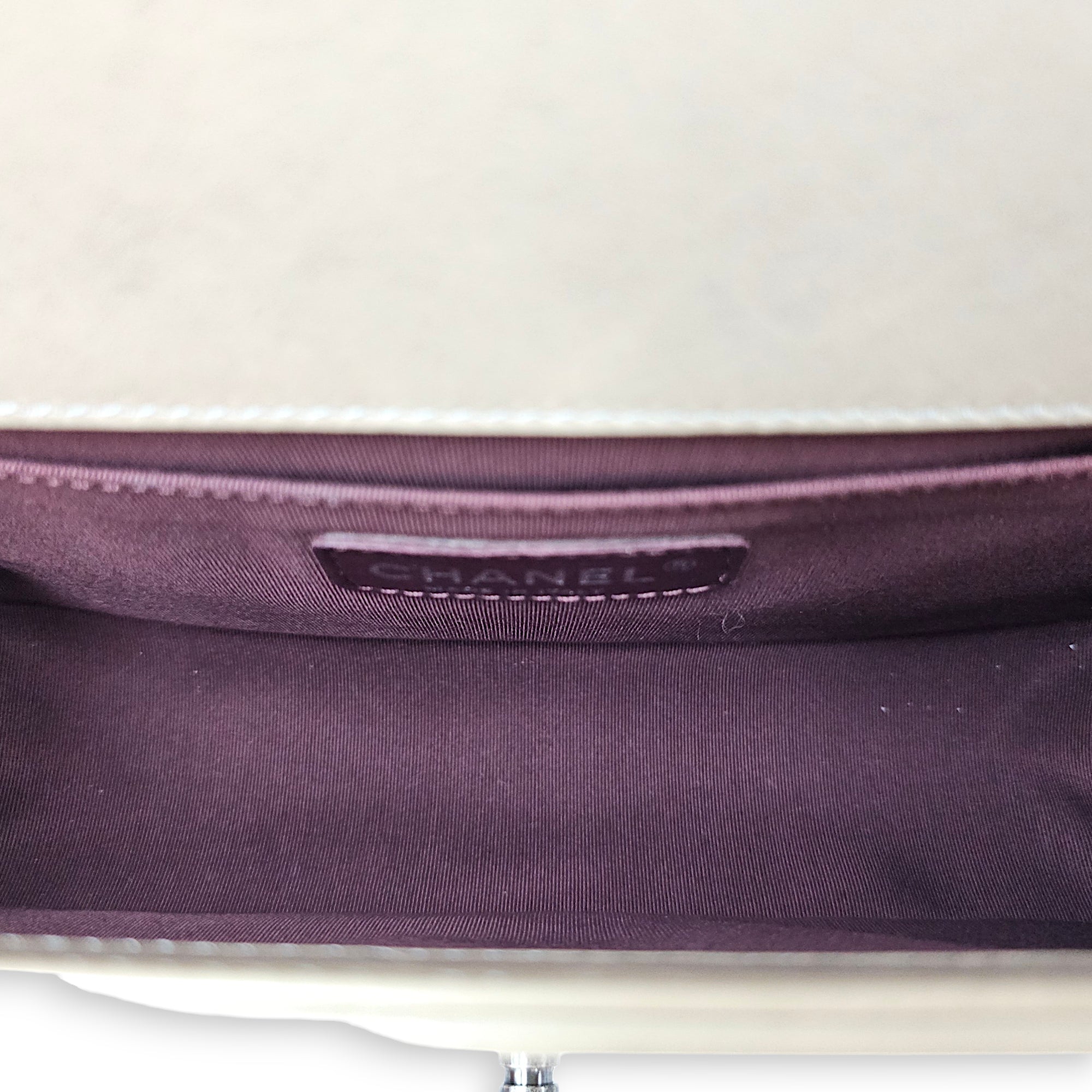 Quilted CC Le Boy Medium Brown Shoulder Bag in Calfskin Ruthenium hardware CL2601-19062 9