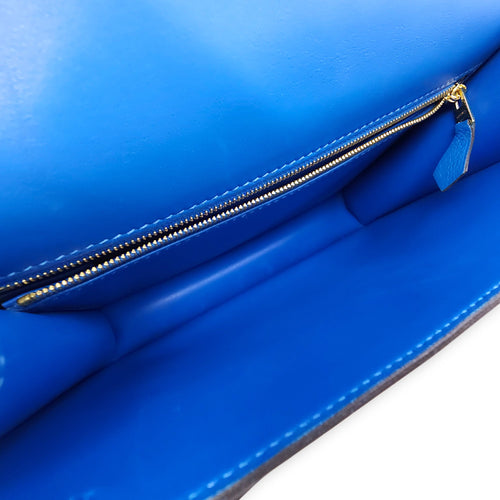Constance 24 Blue Hydra in Evercolor Gold hardware CL2601-19067 6